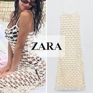 Zara Swim Crochet Dress